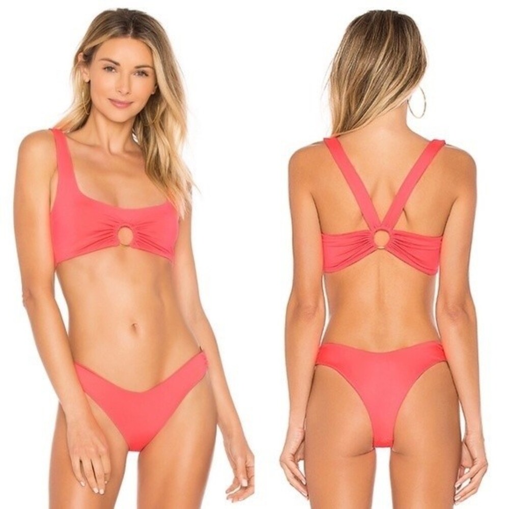 L Space Neon Pink Julia Bikini Top S